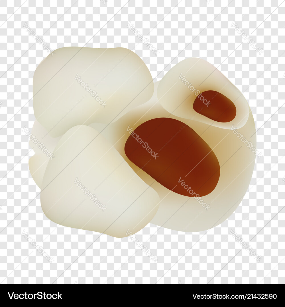 Popcorn food mockup realistic style Popcorn food mockup realistic style vector image