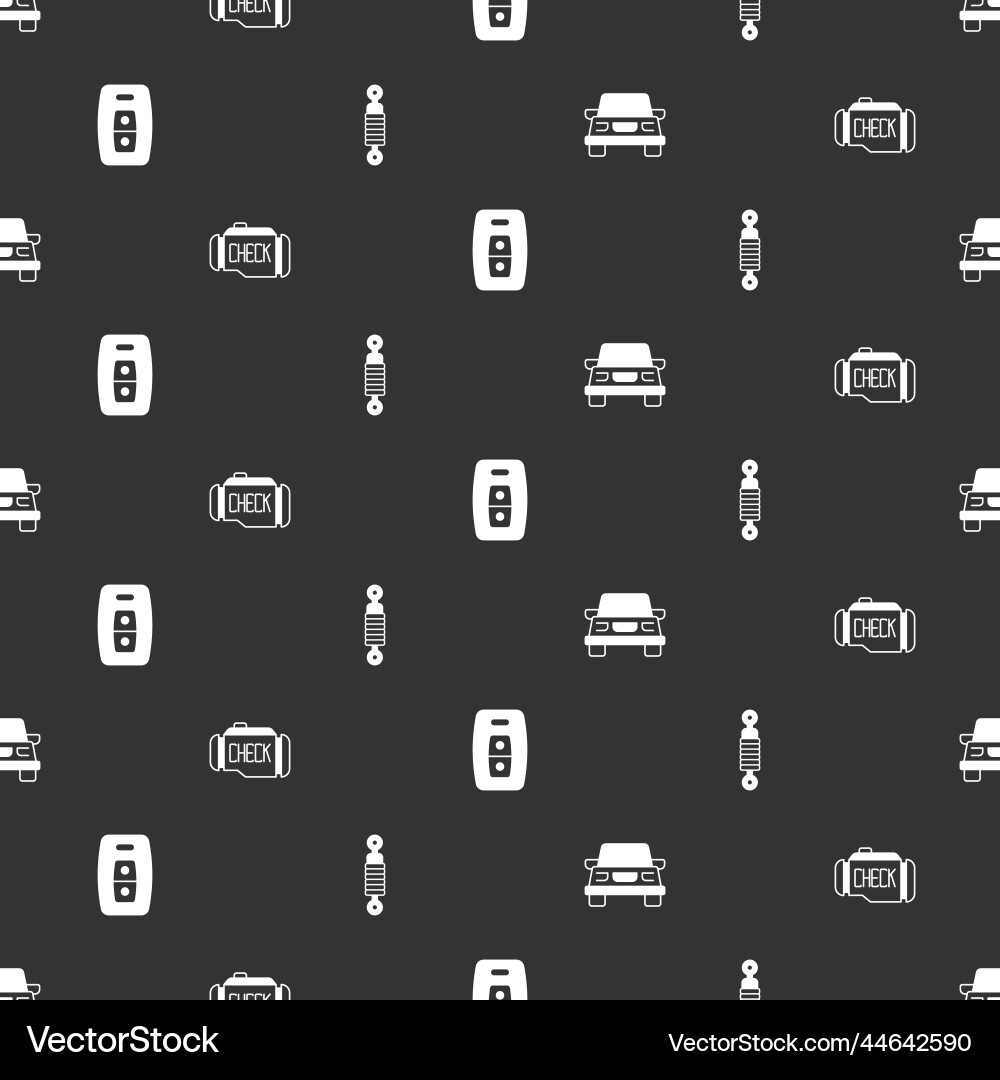 Set car check engine key with remote and shock Set car check engine key with remote and shock vector image