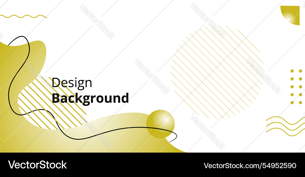 Template simple background with fluid and yellow Template simple background with fluid and yellow vector image