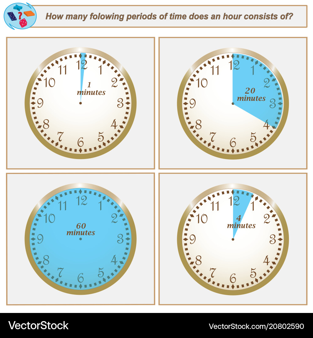 Time Intervals Puzzle vector image