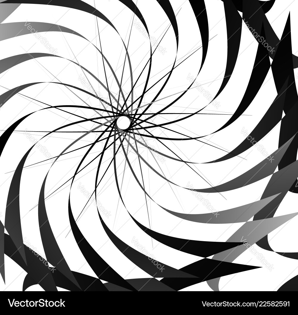 Abstract concentric element with radial lines Abstract concentric element with radial lines vector image