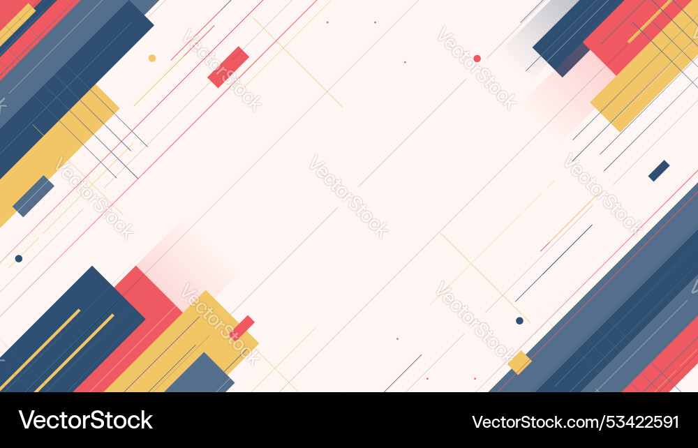 Abstract geometric background with soft colors vector image