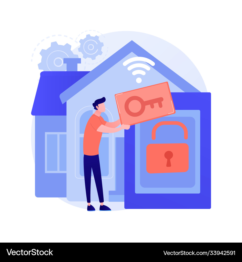 Access control system abstract concept Access control system abstract concept vector image
