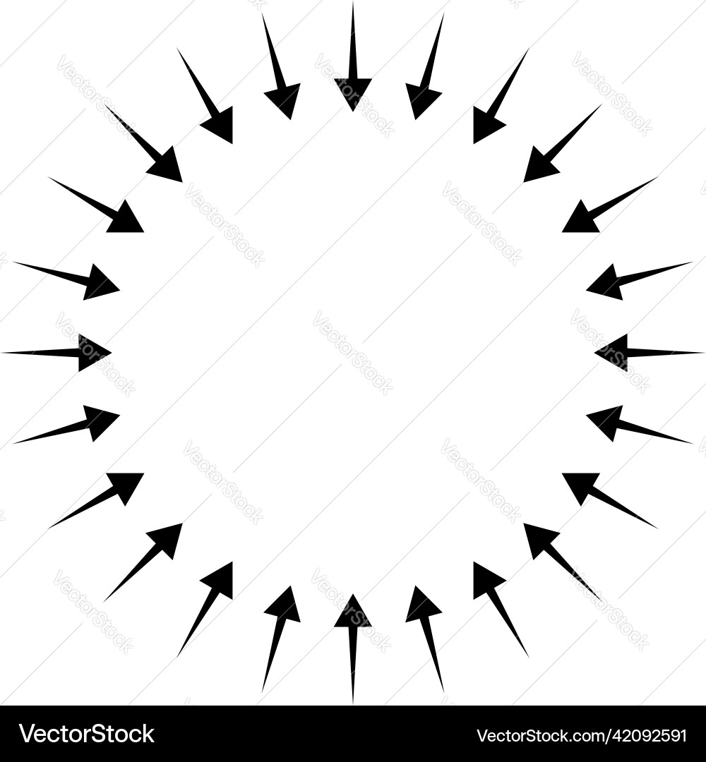 Arrows pointers inward collect intermix gather Arrows pointers inward collect intermix gather vector image