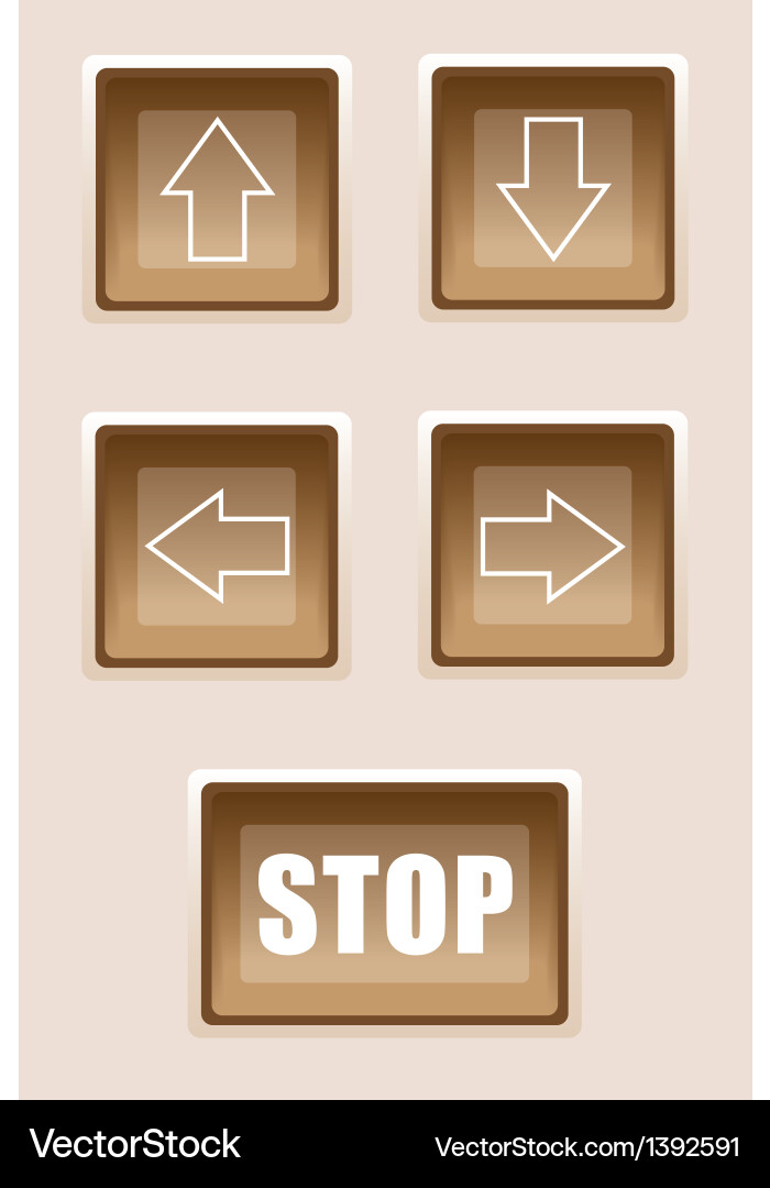 Buttons are pointers vector image