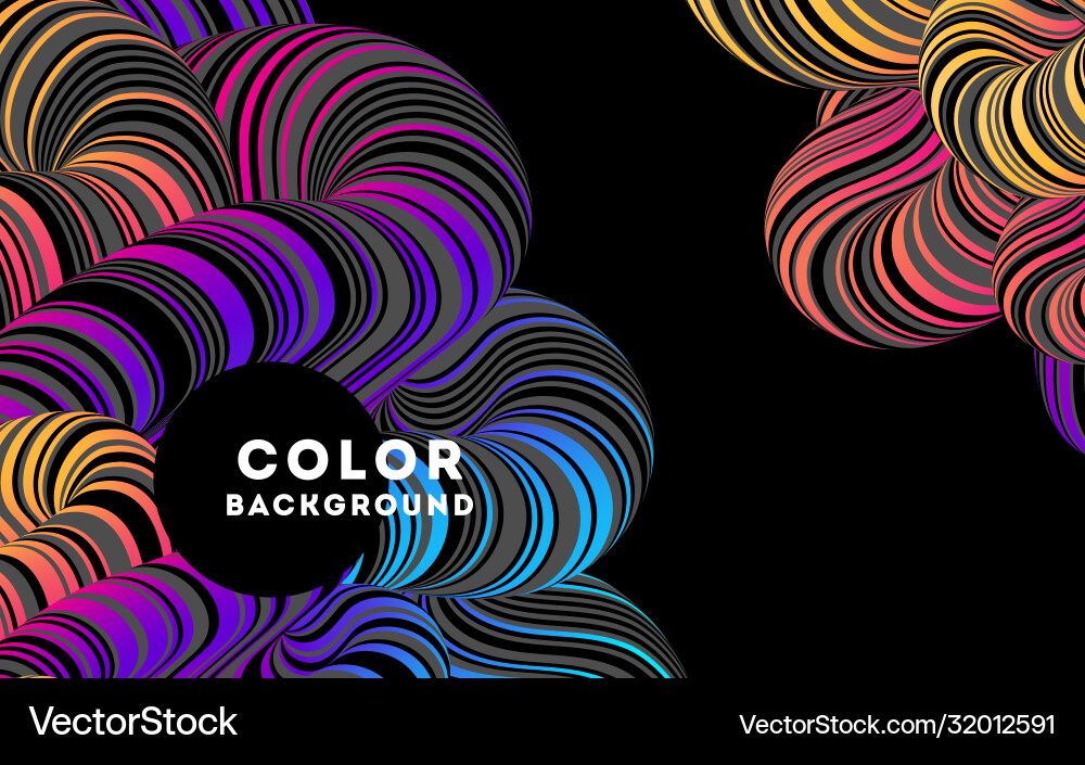 Chromatic Flow Abstract Background Vector Image