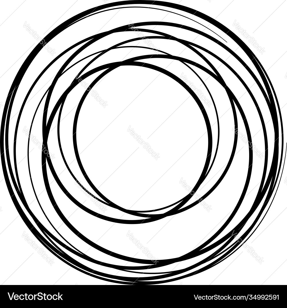 Curlicue loop shapes elements Curlicue loop shapes elements vector image