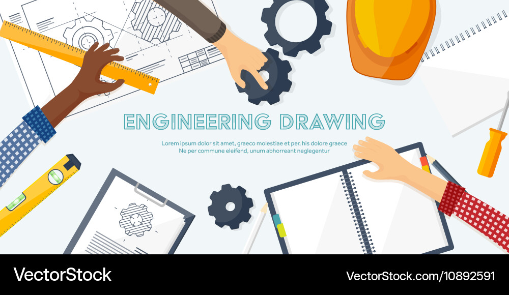 Engineering and architecture vector image