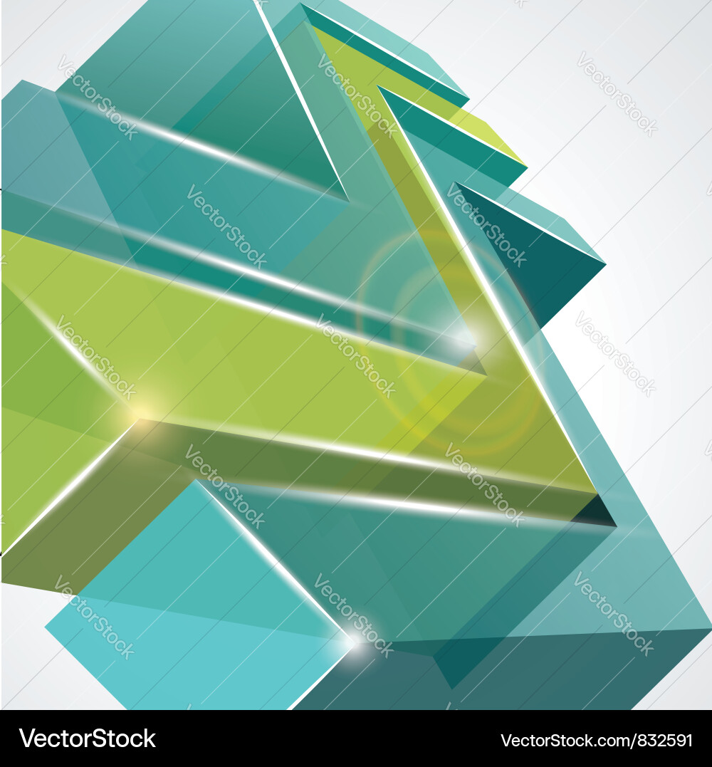Modern 3D Abstract Background Vector Image