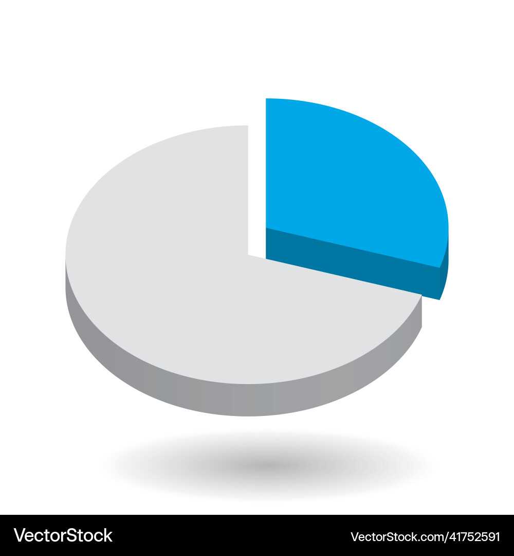 Pie chart design element Pie chart design element vector image