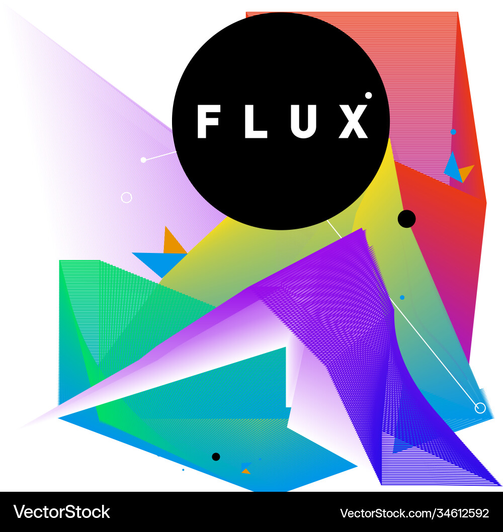 3d colorful wave background dynamic flux effect 3d colorful wave background dynamic flux effect Vector Image