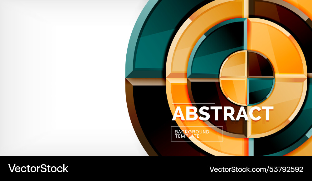 Abstract background - circles and round triangles Abstract background - circles and round triangles Vector Image