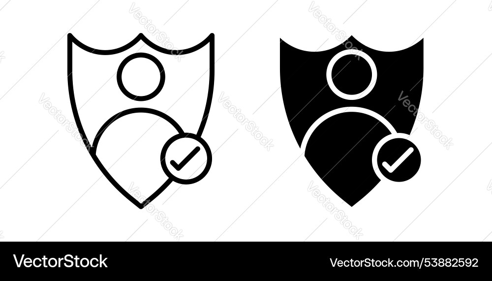 Authentication icon set Vector Image