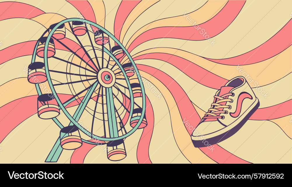 Circular ripple pattern smooth abstract Vector Image