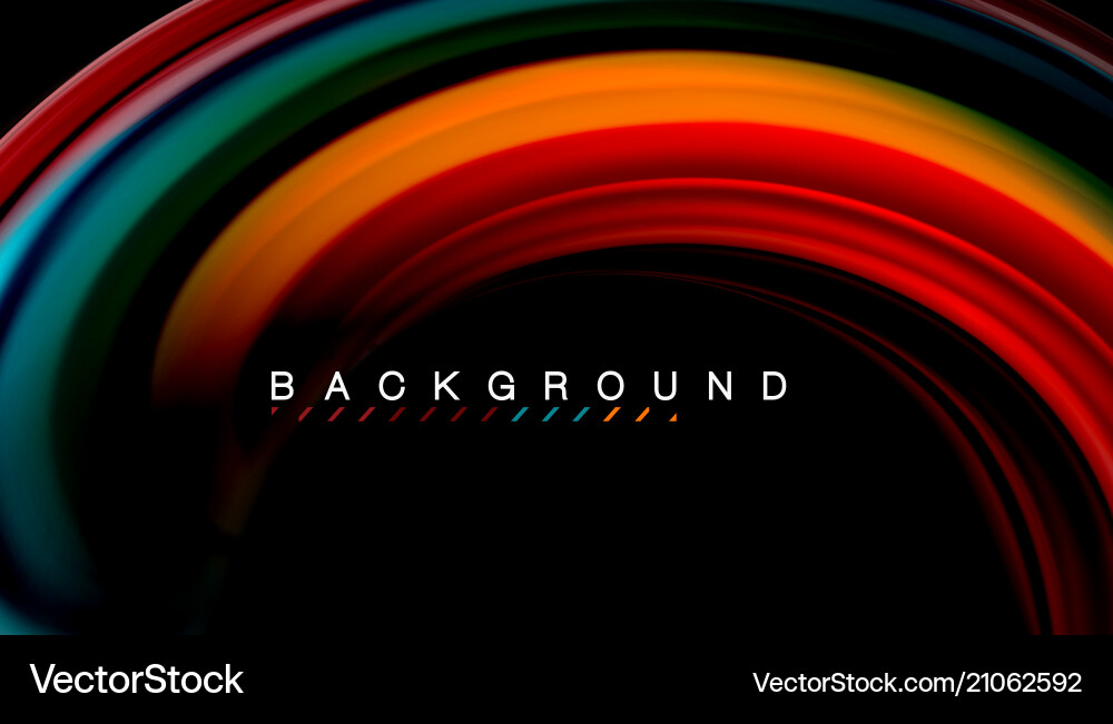 Fluid Color Wave Abstract Vector Image