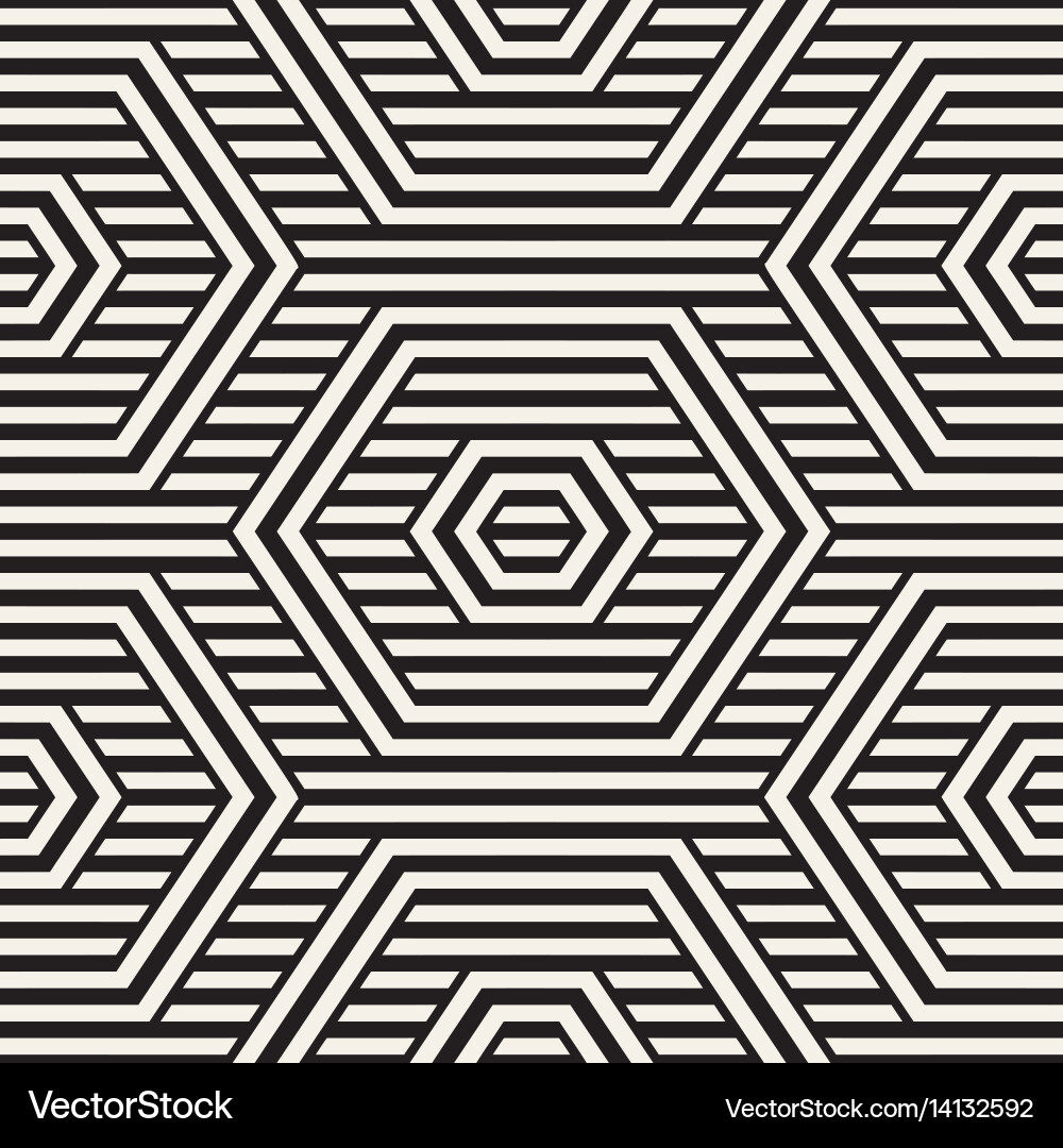 Hexagonal Lattice Pattern vector image