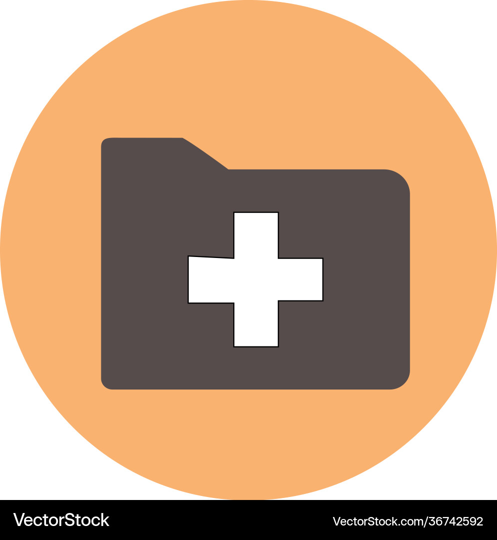 Icon or button folder symbol with background Icon or button folder symbol with background vector image