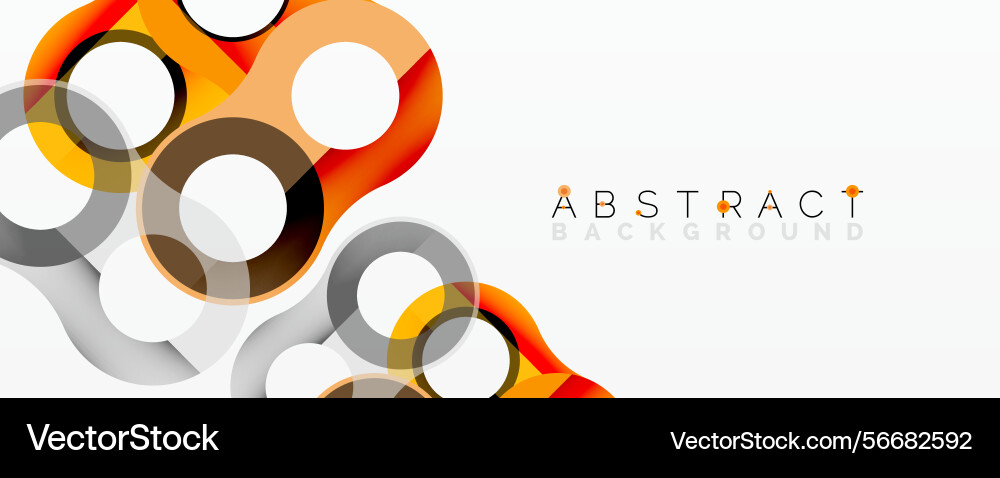 Modern design features overlapping circles orange Modern design features overlapping circles orange Vector Image