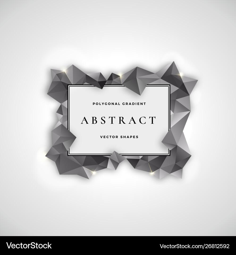 Polygonal Abstract Frame Vector Image