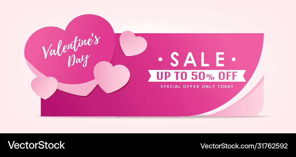 Valentines concept-verkauf tag und banner design Valentines concept-verkauf tag und banner design vektorbild