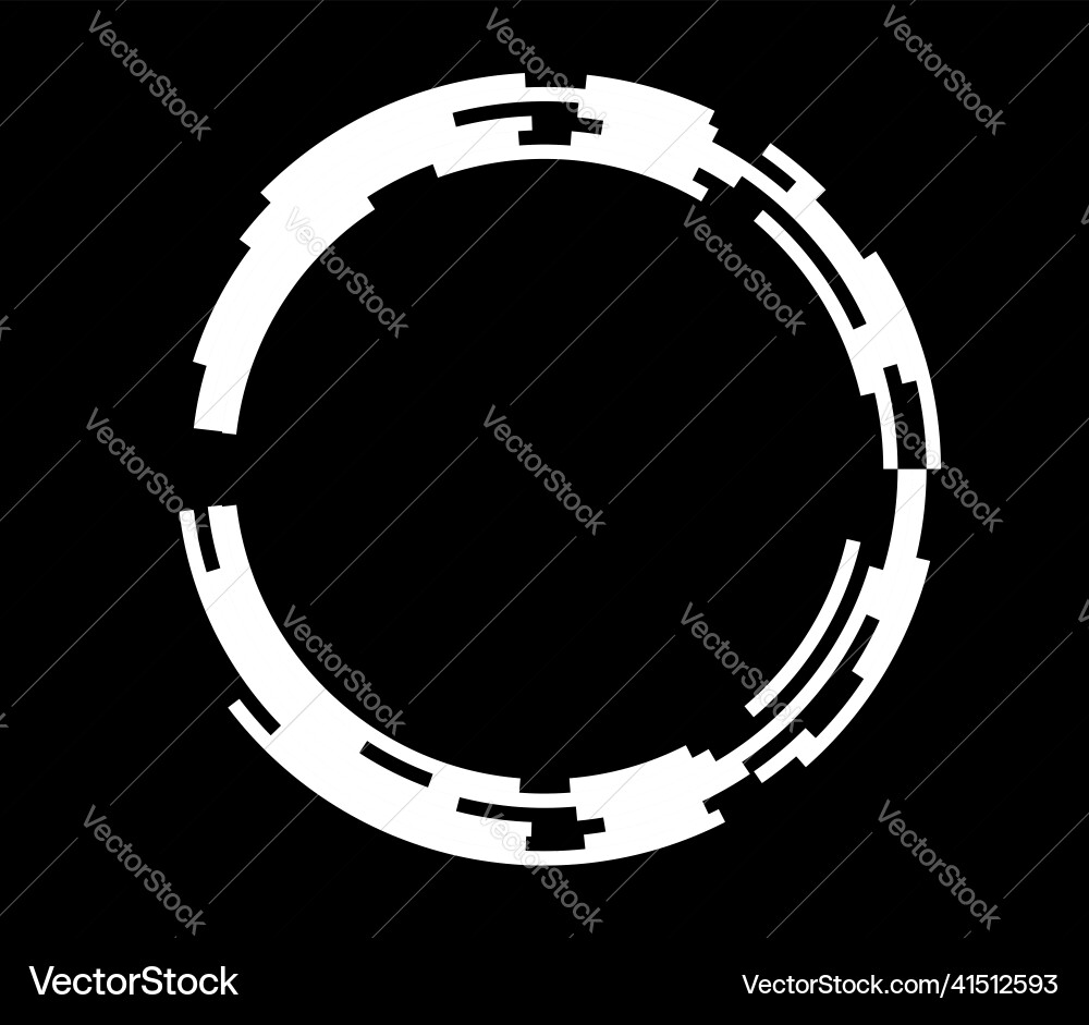 Abstract gui ui geometric circle element vector image
