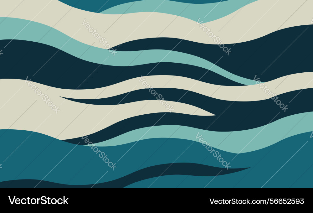 Abstract wave pattern background seamless design Vector Image