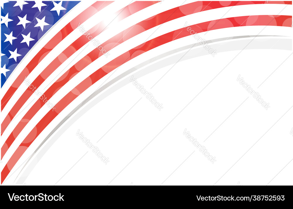 Amerikanische abstrakte Flagge Urlaub Ecke Banner Amerikanische abstrakte Flagge Urlaub Ecke Banner vektorbild