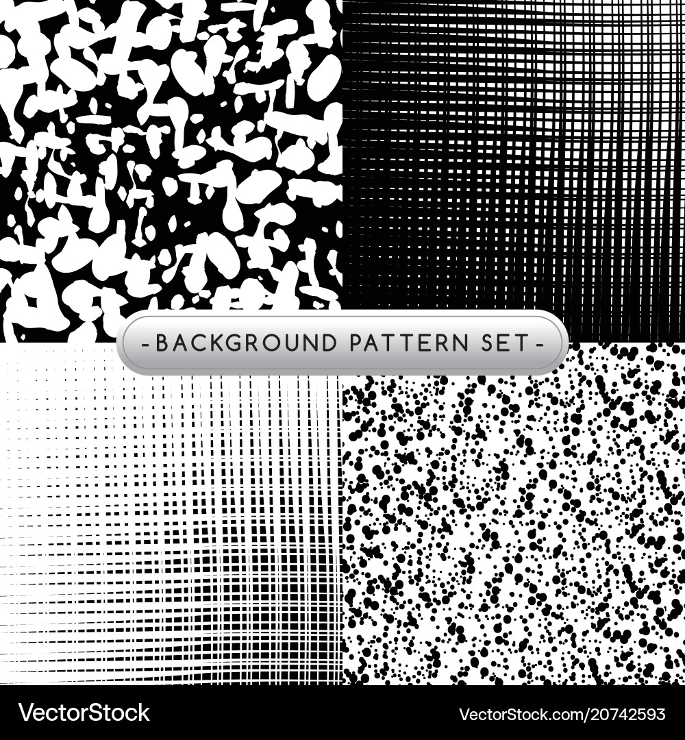 Background pattern set collection vector image