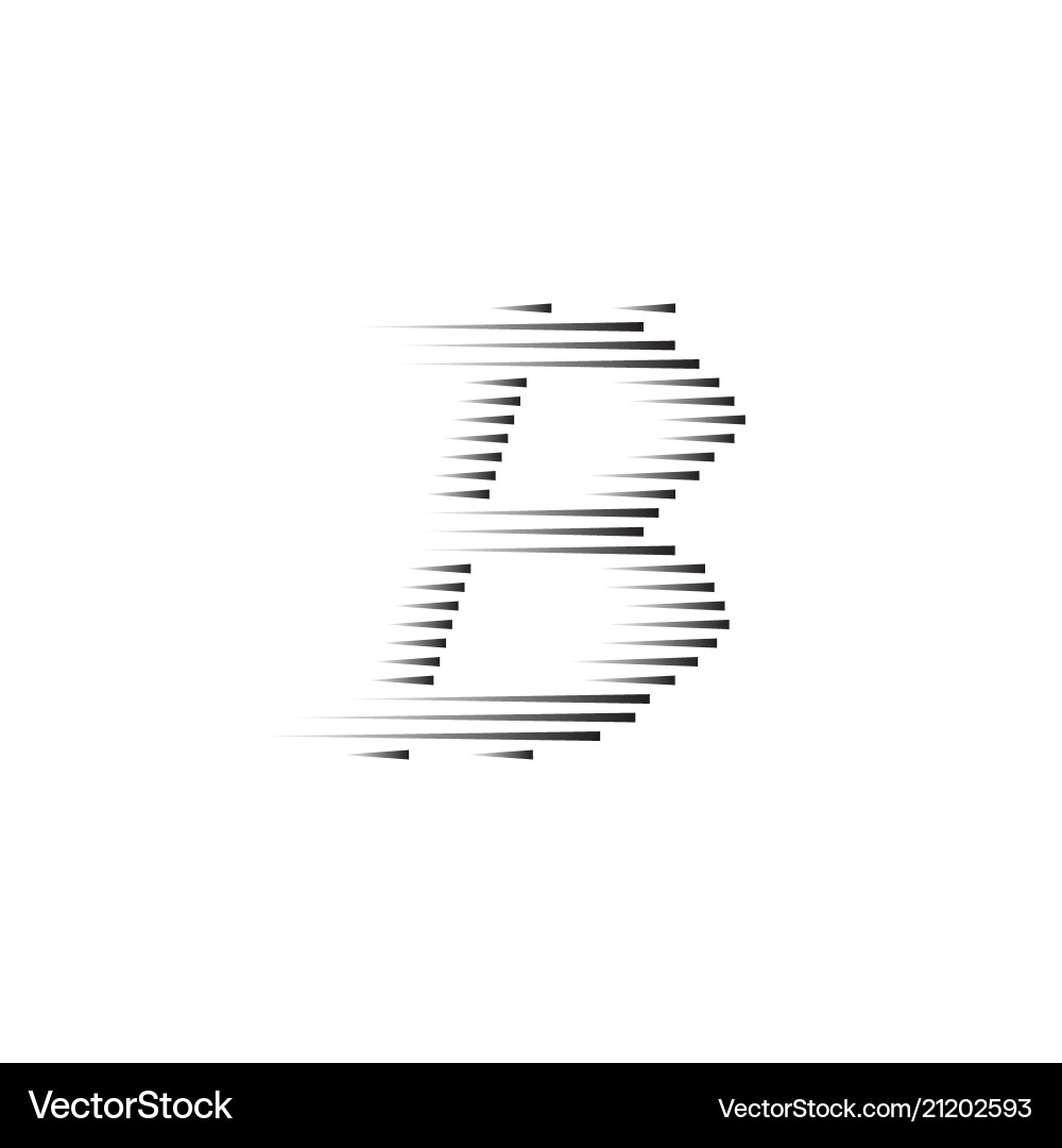 Bitcoin coin with fast speed motion lines vector image