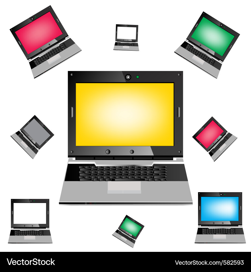 Computers vector image