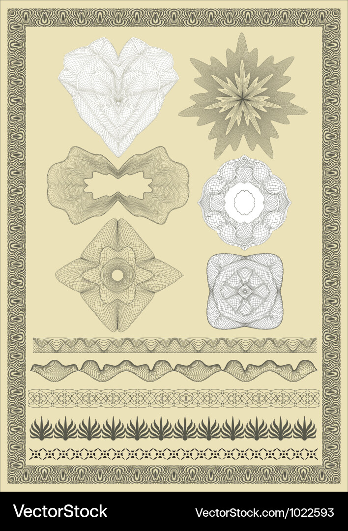 Elegant Certificate Pattern vector image