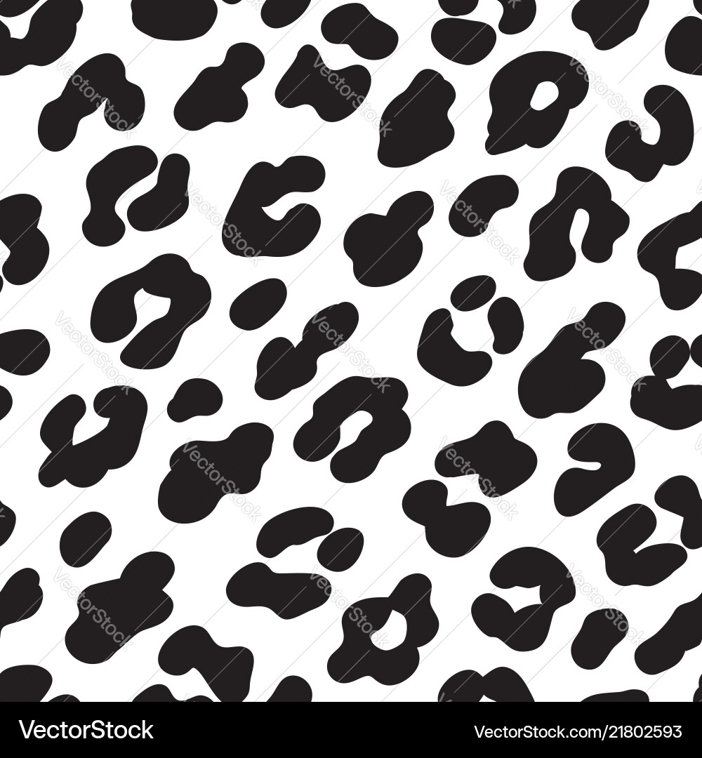 Leopard Print Seamless Pattern vector image