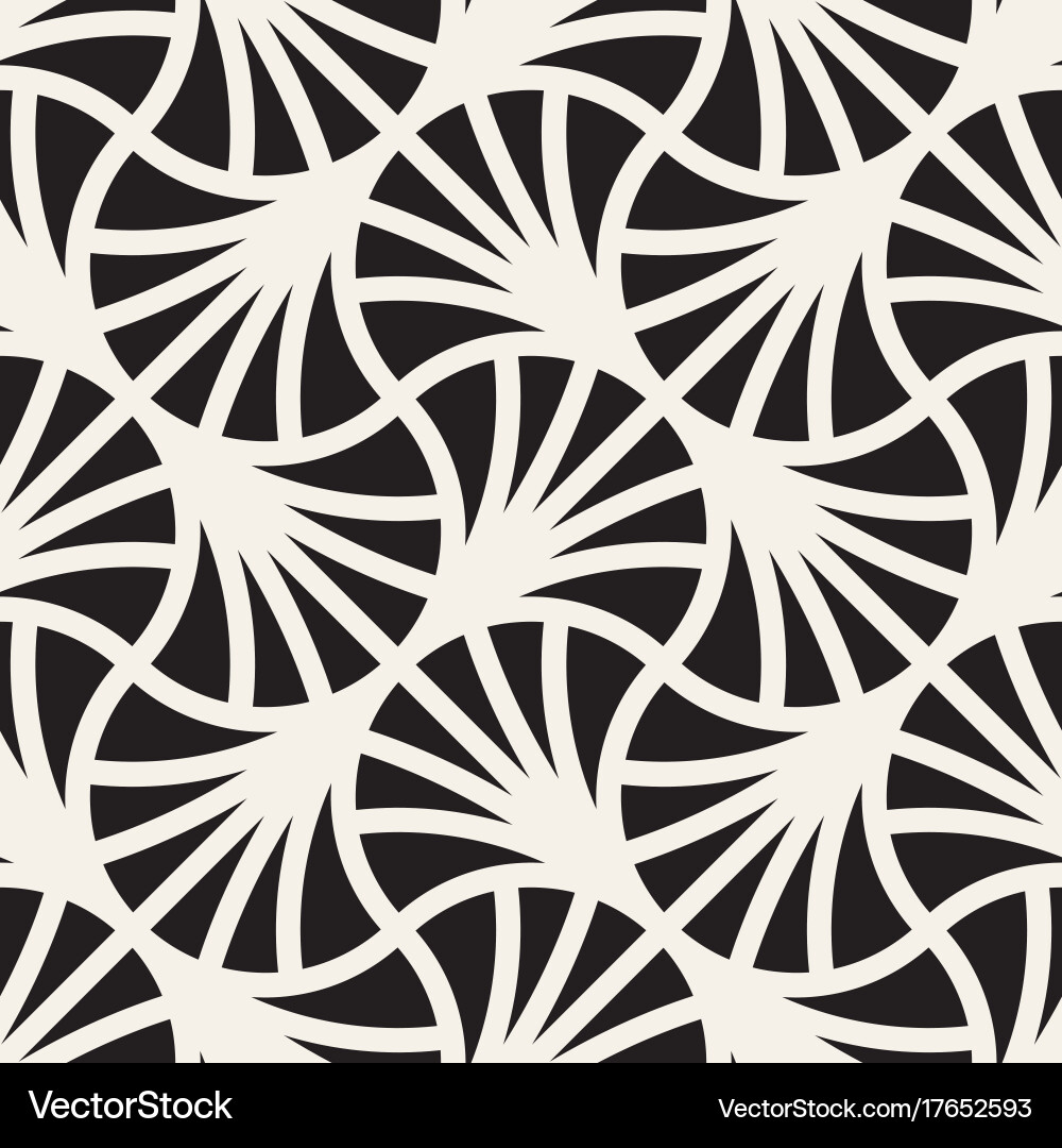 Seamless rounded lines pattern abstract Vector Image