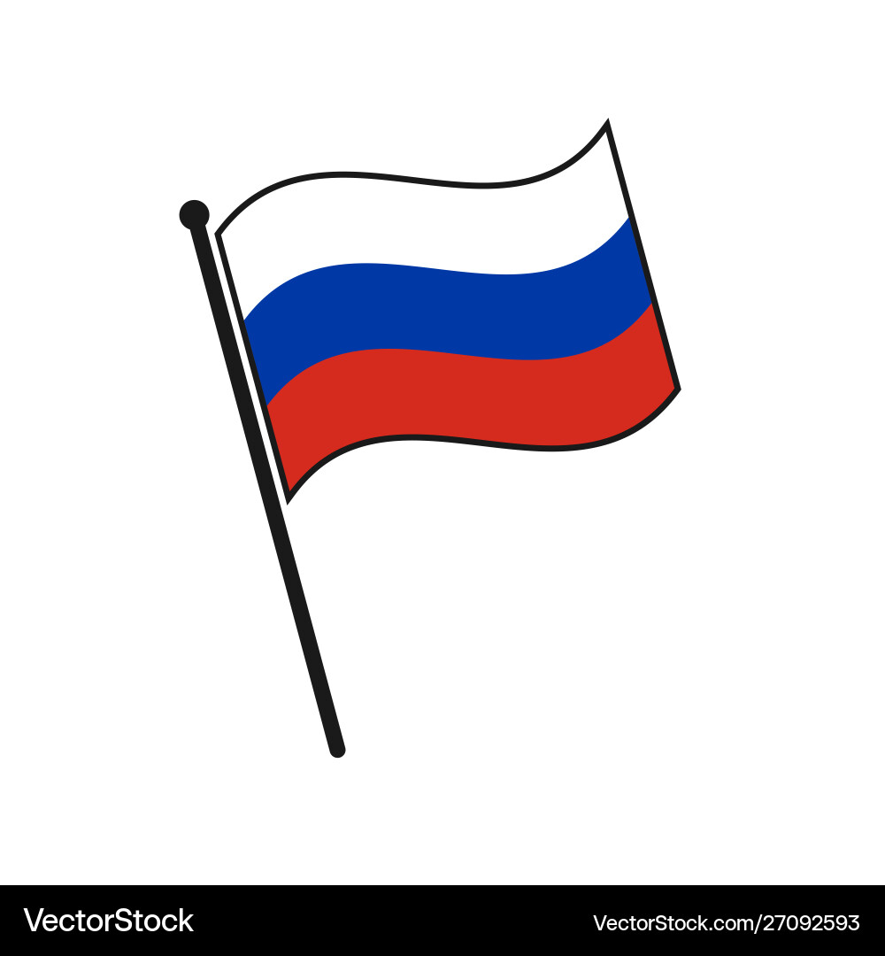 Simple flag icon Simple flag icon Vector Image