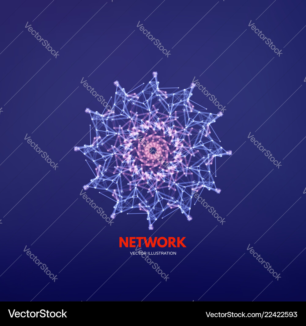 Snowflakes 3d connection structure for design Snowflakes 3d connection structure for design vector image