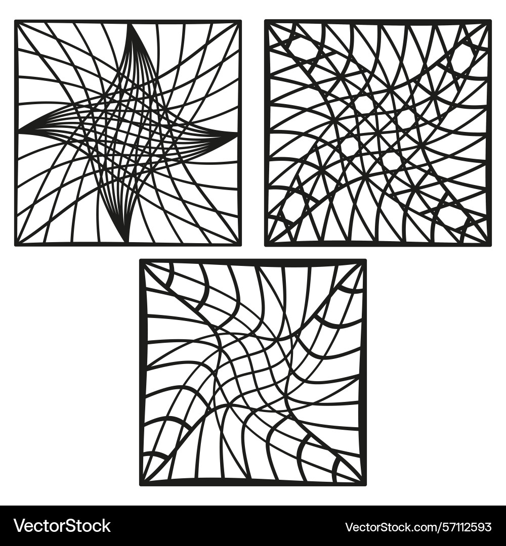 Web-Linie quadratisch verdrehtes Gitter-Symbol abstraktes Netz Web-Linie quadratisch verdrehtes Gitter-Symbol abstraktes Netz vektorbild