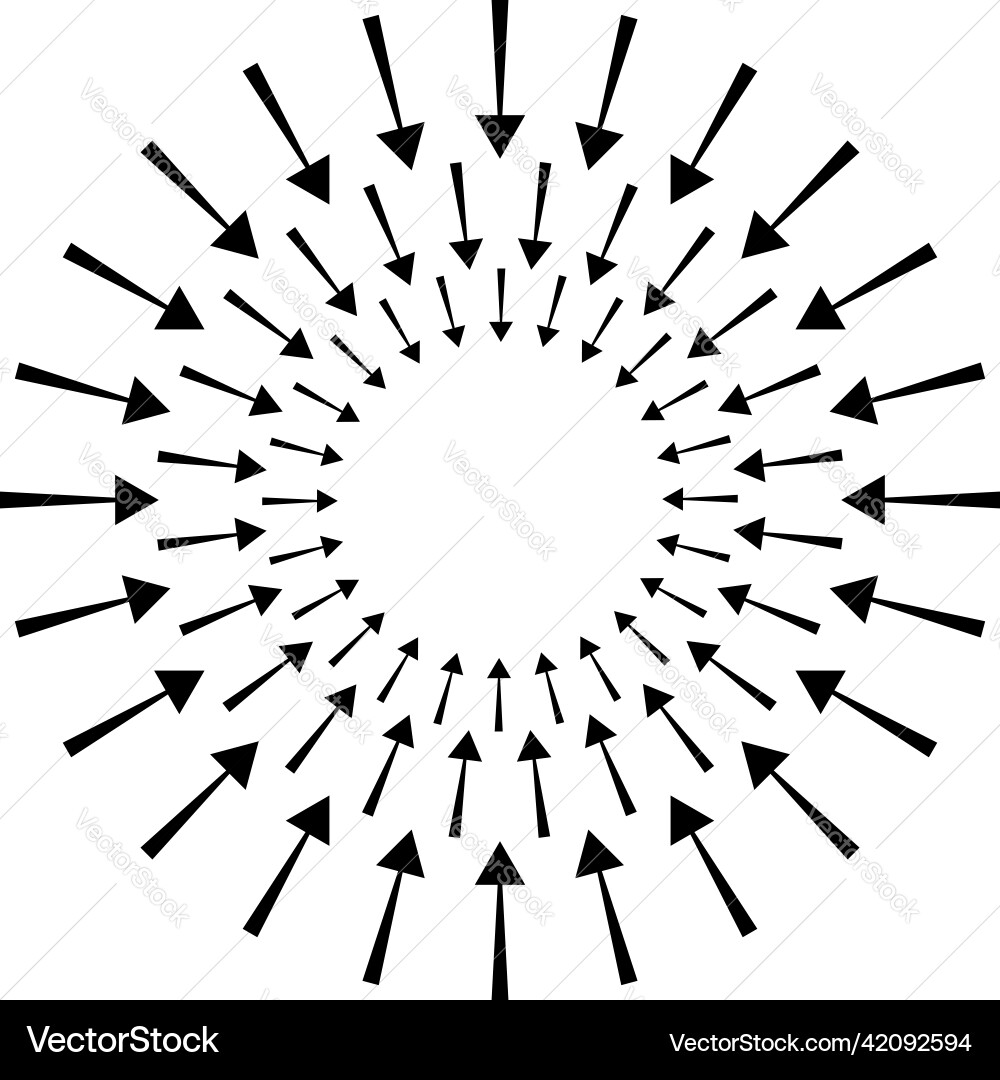 Arrows pointers inward collect intermix gather Arrows pointers inward collect intermix gather vector image