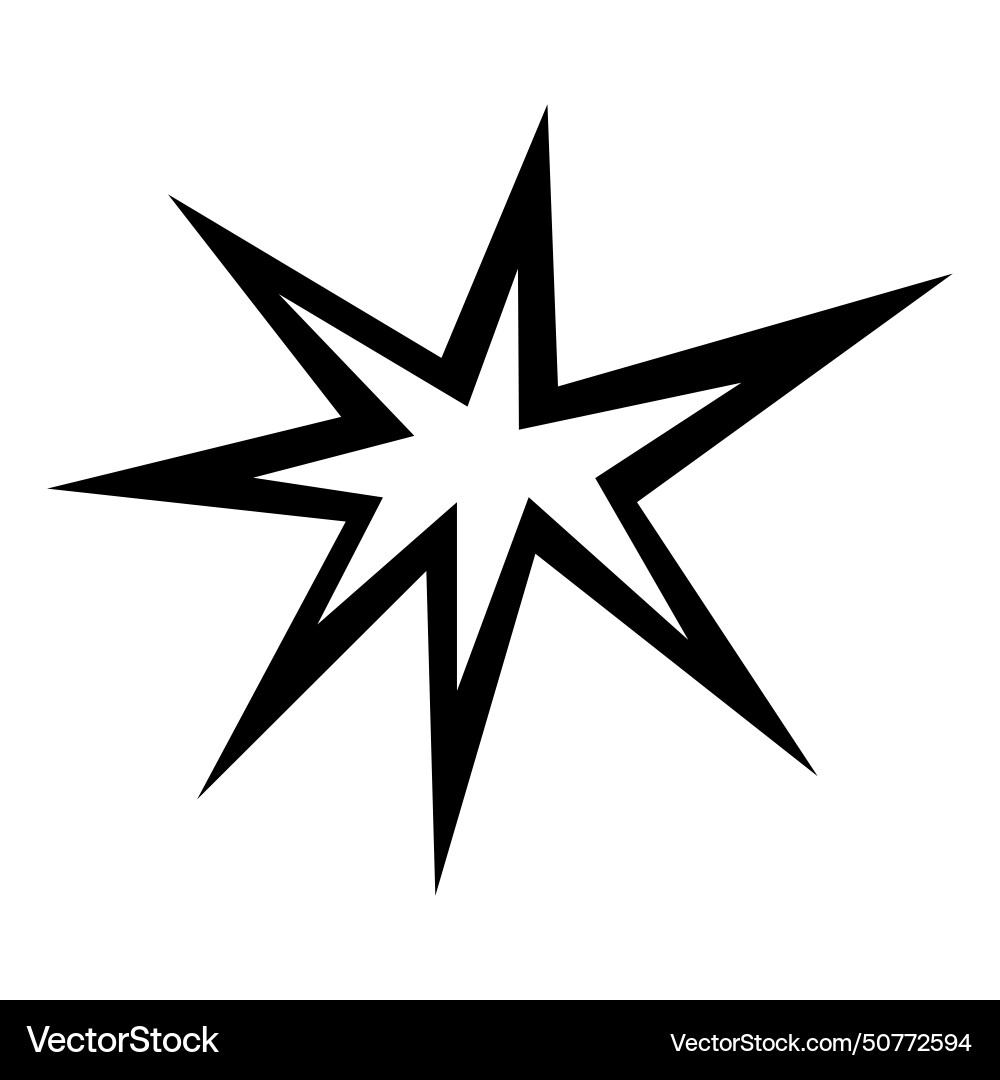 Black explosion icon on white background Vector Image