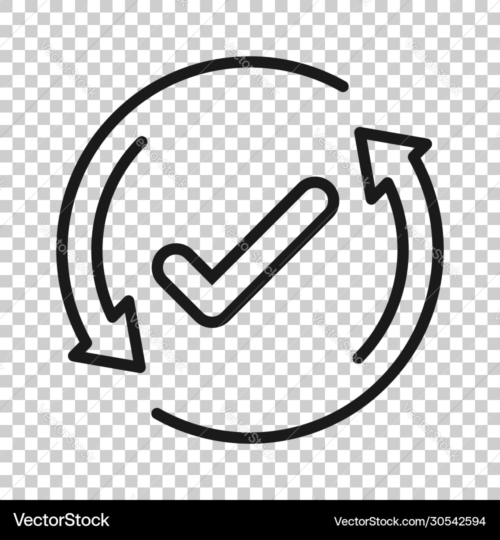 Check mark sign icon in flat style confirm button Check mark sign icon in flat style confirm button vector image