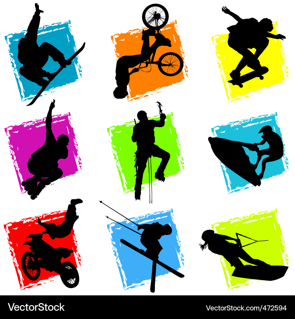 Extreme Sports Collection Vector Image