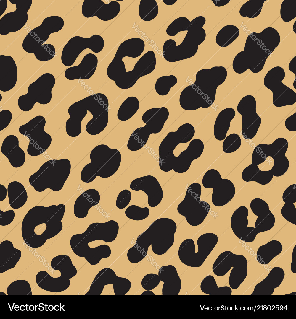 Leopard Print Seamless Pattern Vector Image