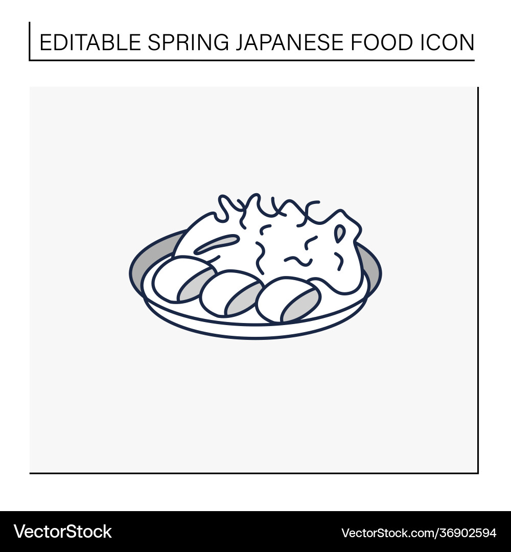 Spring cabbage line icon Spring cabbage line icon vector image