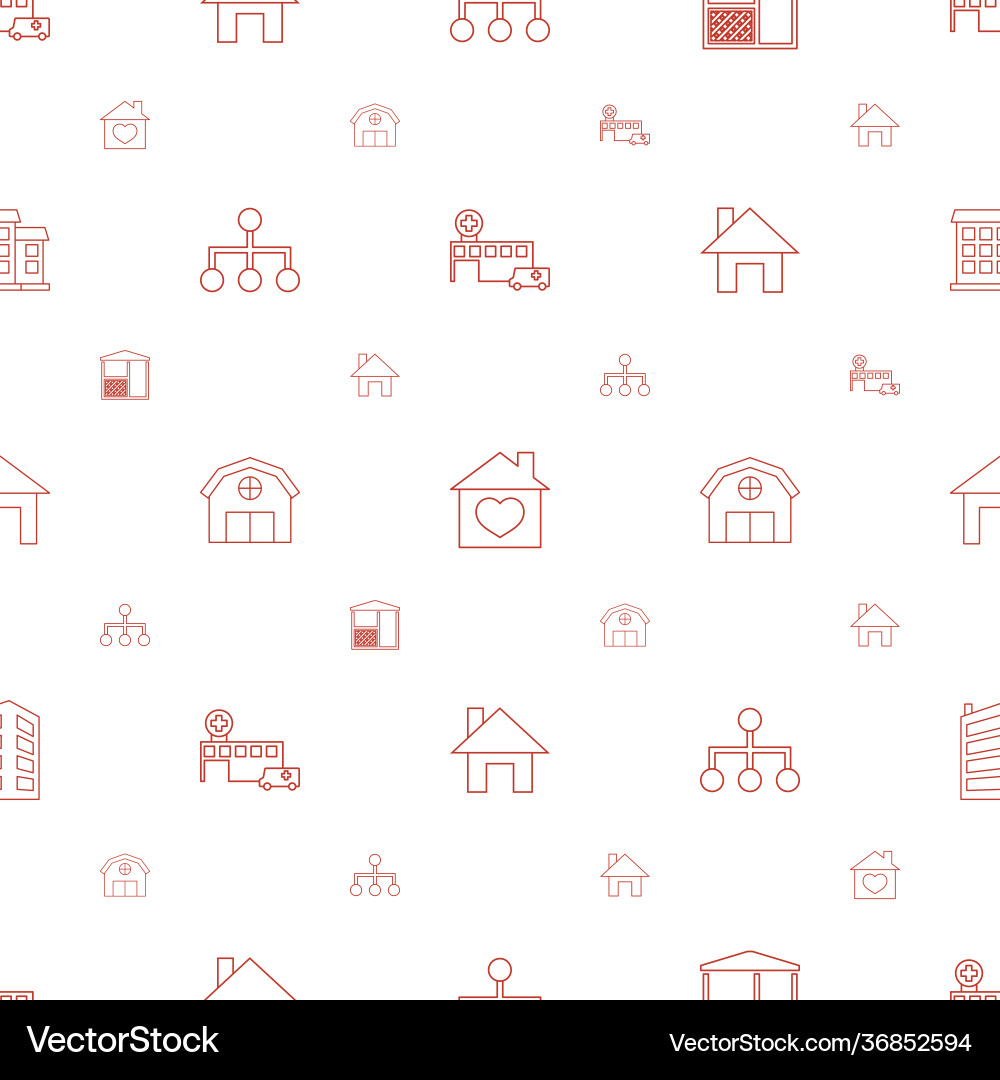 Structure icons pattern seamless white background vector image