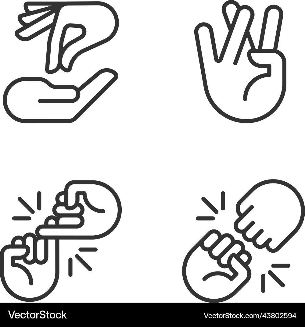 Using gestures for communication pixel perfect Using gestures for communication pixel perfect vector image