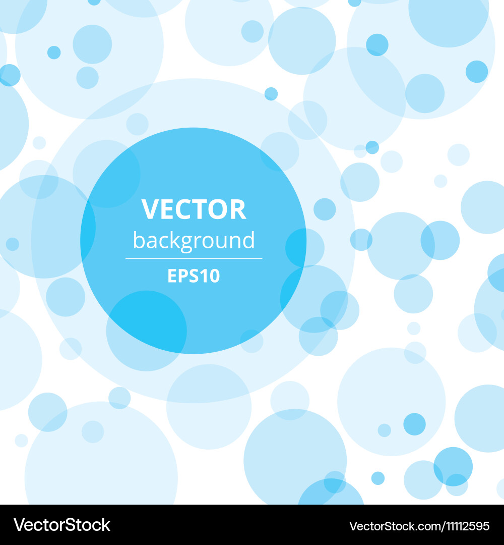Abstract Transparent Circles Background Vector Image
