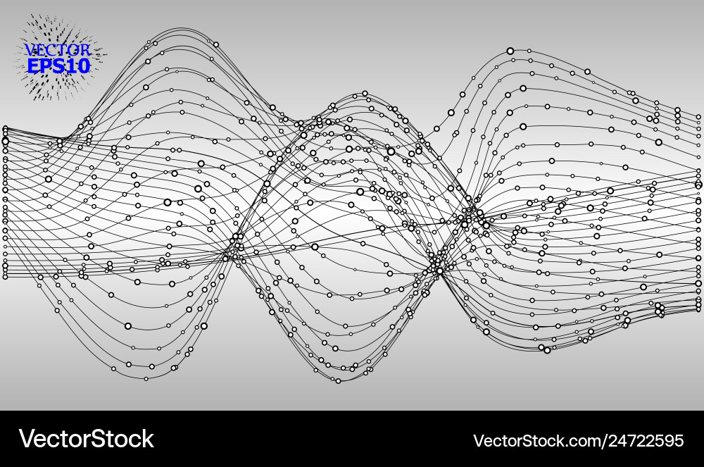Abstrakter Hintergrund mit Punkten-Array und Zeilen Abstrakter Hintergrund mit Punkten-Array und Zeilen vektorbild