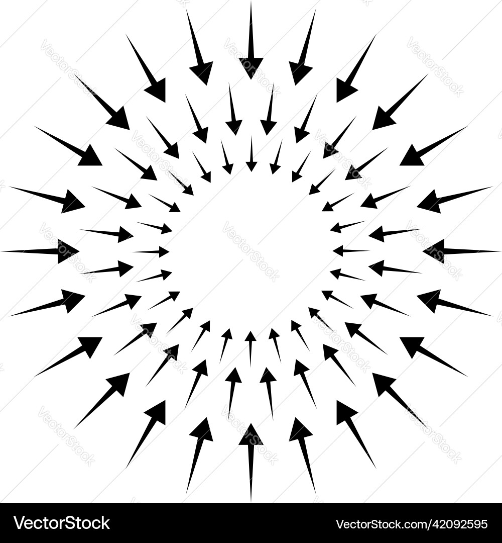Arrows pointers inward collect intermix gather Arrows pointers inward collect intermix gather vector image