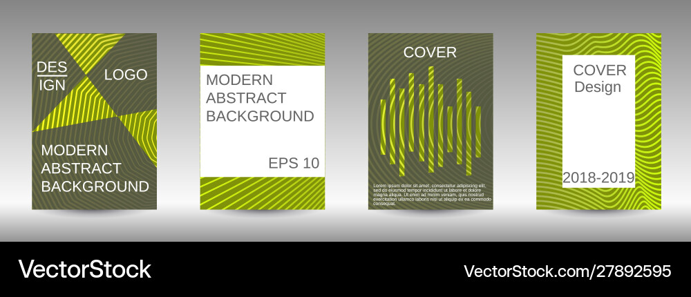 Creative backgrounds with abstract gradient linear vector image