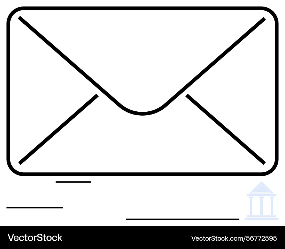 Envelope with speed lines representing fast Envelope with speed lines representing fast vector image