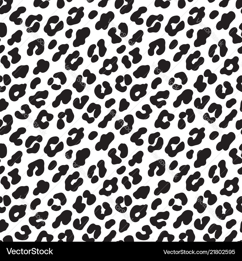 Leopard Print Seamless Pattern Vector Image